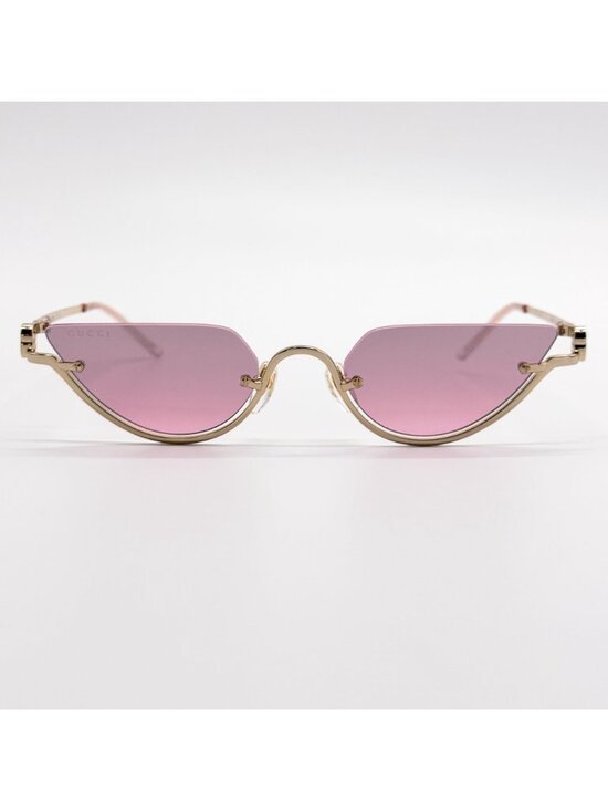 New Gucci Pink Gold Cat Eye Women Sunglasses GG1603S 003 main image 8